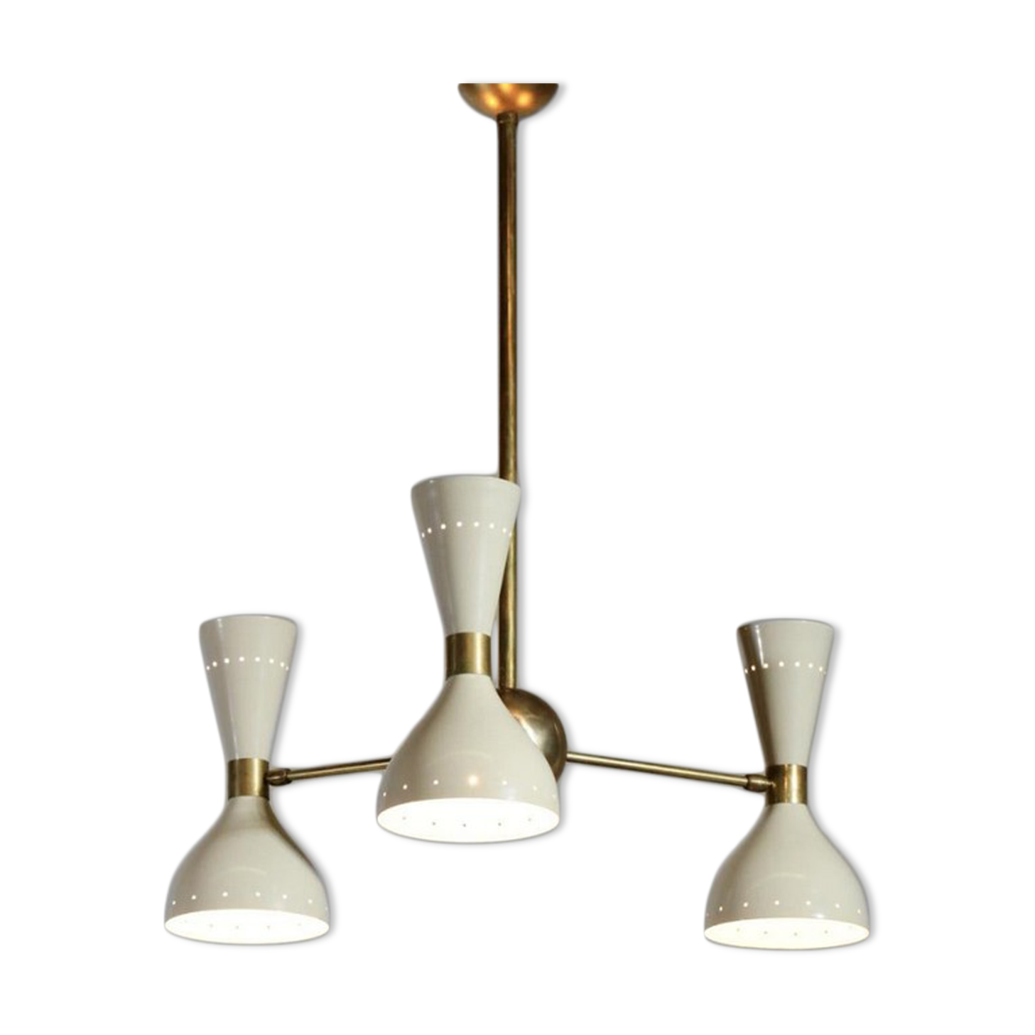 Moonlight chandelier 3 arms white