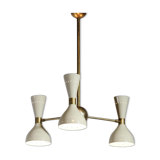 Moonlight chandelier 3 arms white