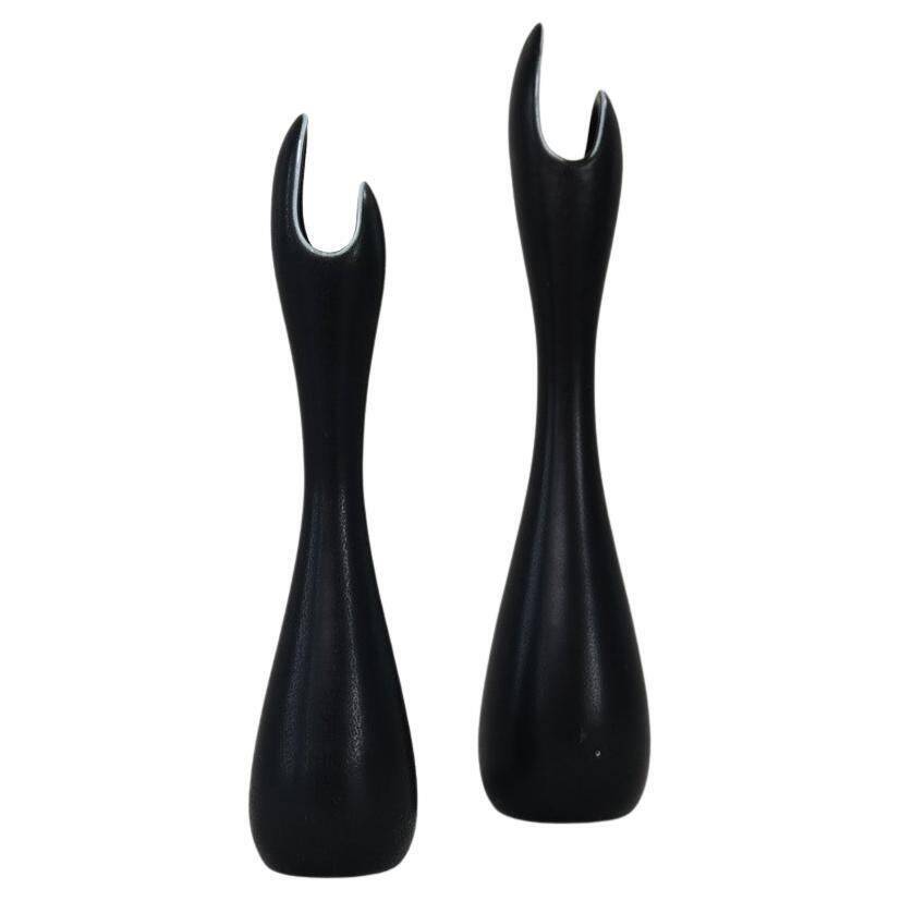 Mid-century modern ceramic vases "Caolina" by Gunnar Nylund Rörstrand, Sweden.