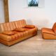De Sede DS-85 daybed and lounge chair in cognac leather, 1960s