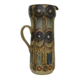 Glazed stoneware pitcher J.C Courjault Kéraluc. Signed. Seventies
