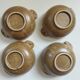 4 stoneware ear bowls