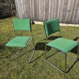 2 chrome Bauhaus chairs