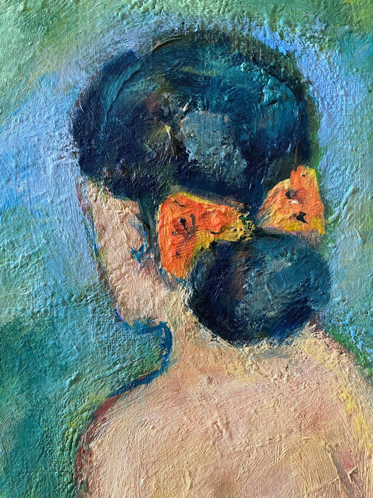 Large painting hst "baigneuses" marcelle guetta-fattal (1922-2009) fauvism