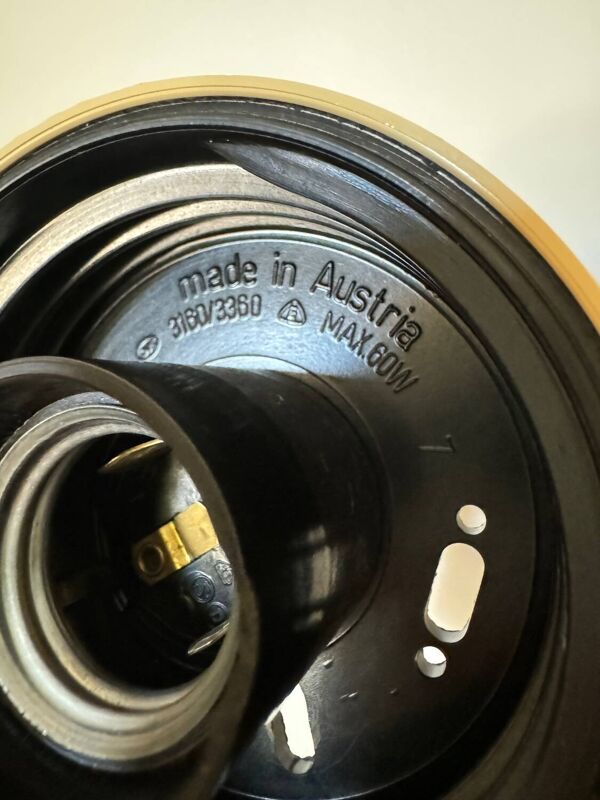 Globe verre pressé années 60