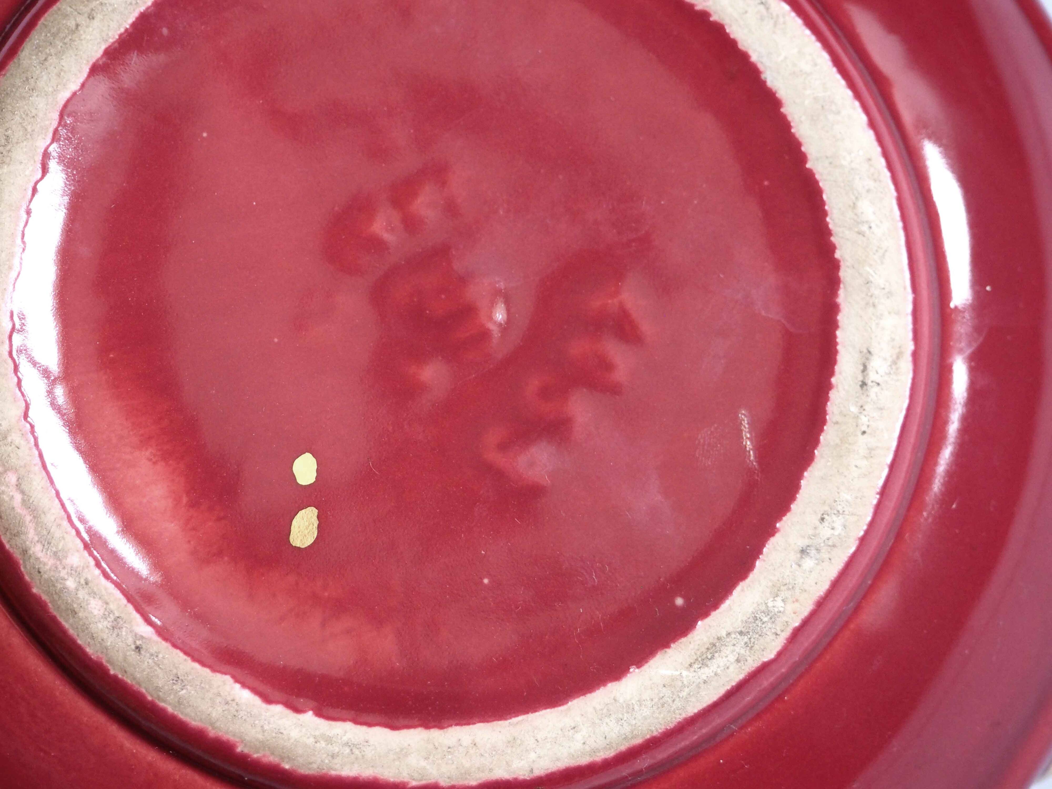 Cendrier céramique et or