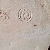 Vintage 1970s ceramic elephant plant stand side table