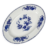 Plat ovale "Grand bouquet", Boch frères, La Louvière, Belgique, 1920