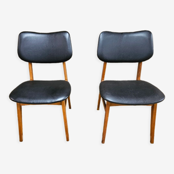 Pair of vintage Danish chairs 1960