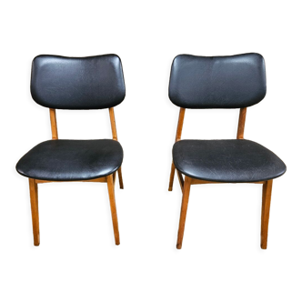 Paire de chaises danoises 1960 vintage