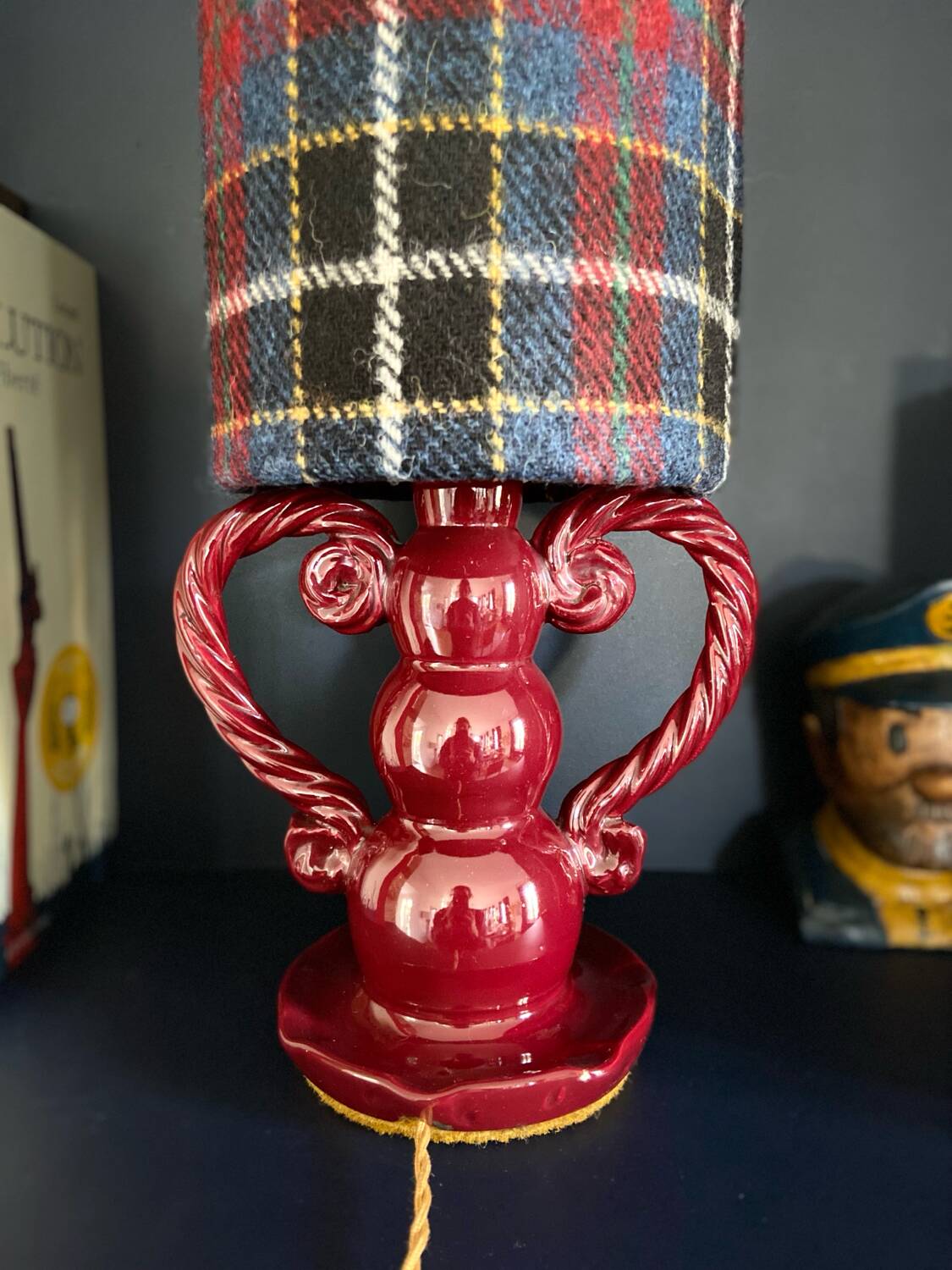 Ceramic "Tartan" lamp - 1960.
