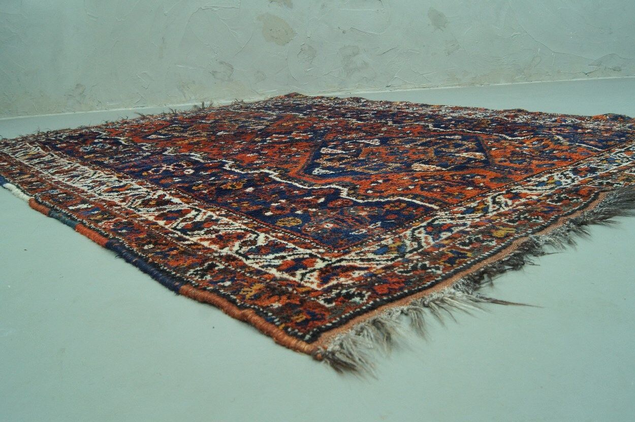 Antique Persian Shiraz carpet, 1900s, 225x162 cm
