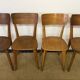 Ensemble table et 4 chaises en bois vintage