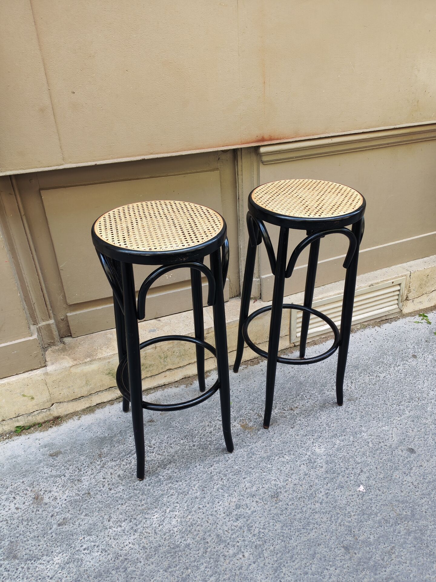 Paire de tabourets de bar bistrot