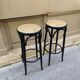 Paire de tabourets de bar bistrot