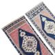 Set of 2 vintage handmade Turkish rugs 48x103 cm