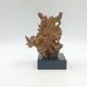 Organic Sculpture Brutalist Modernist Midcentury Gilded Bronze Casting