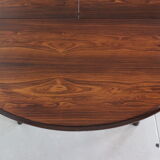 Scandinavian Modern Extendable Oval/Round Dinning Table, 1960, Denmark