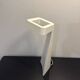 Minimalist design lamp in white ceramic – sculptural piece – st