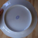 4 small vintage floral plates made of French porcelain