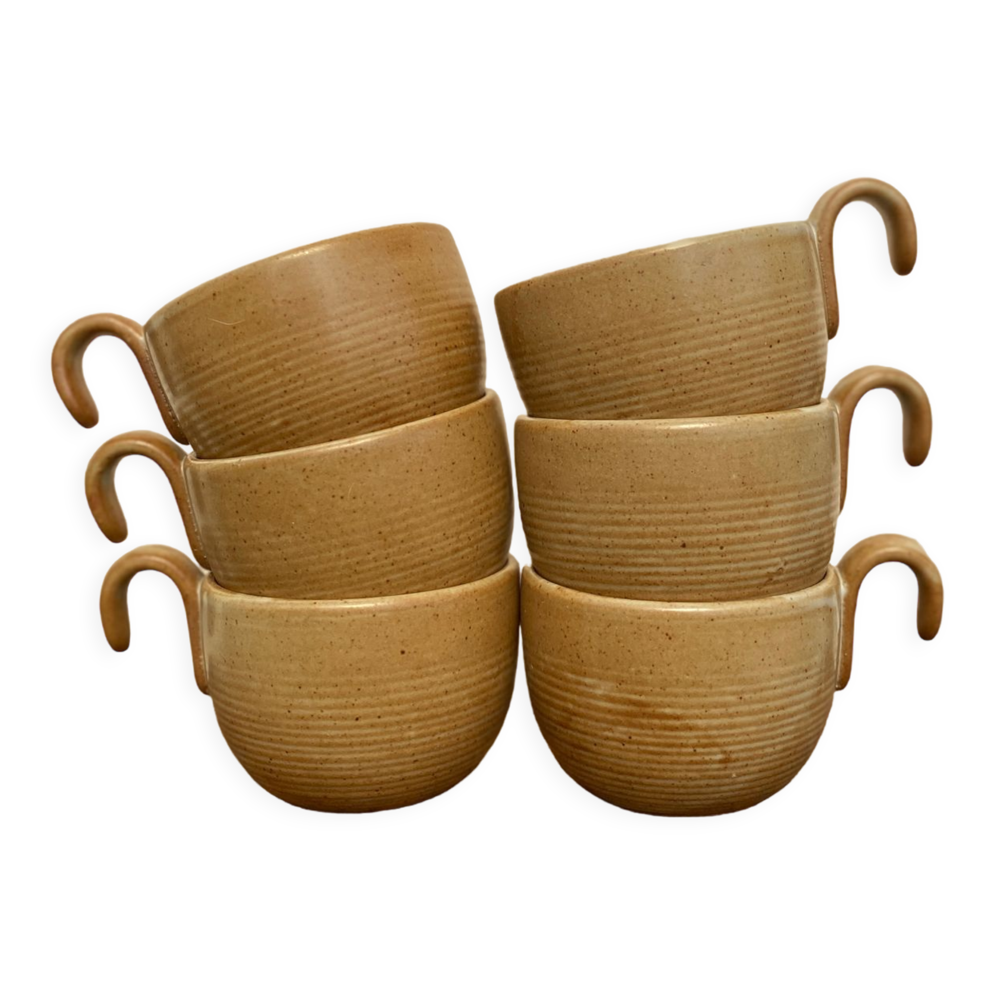 Lot de 6 tasses en grès