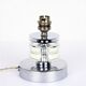 Art Deco lamp 1930 crystal and chrome metal