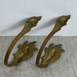 Bronze coat hooks