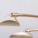 Rose gold color esteluz halogen ceiling lamp 1980s spain