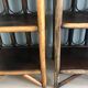 pair of vintage rattan bedside