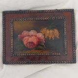 Small oil painting on wood