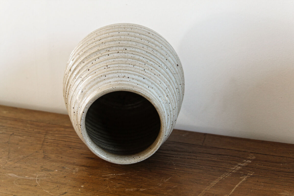 Vase in sandstone, Abbey of Fontgombault