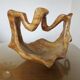 Very large olive wood fruit bowl, 1970, unique item.