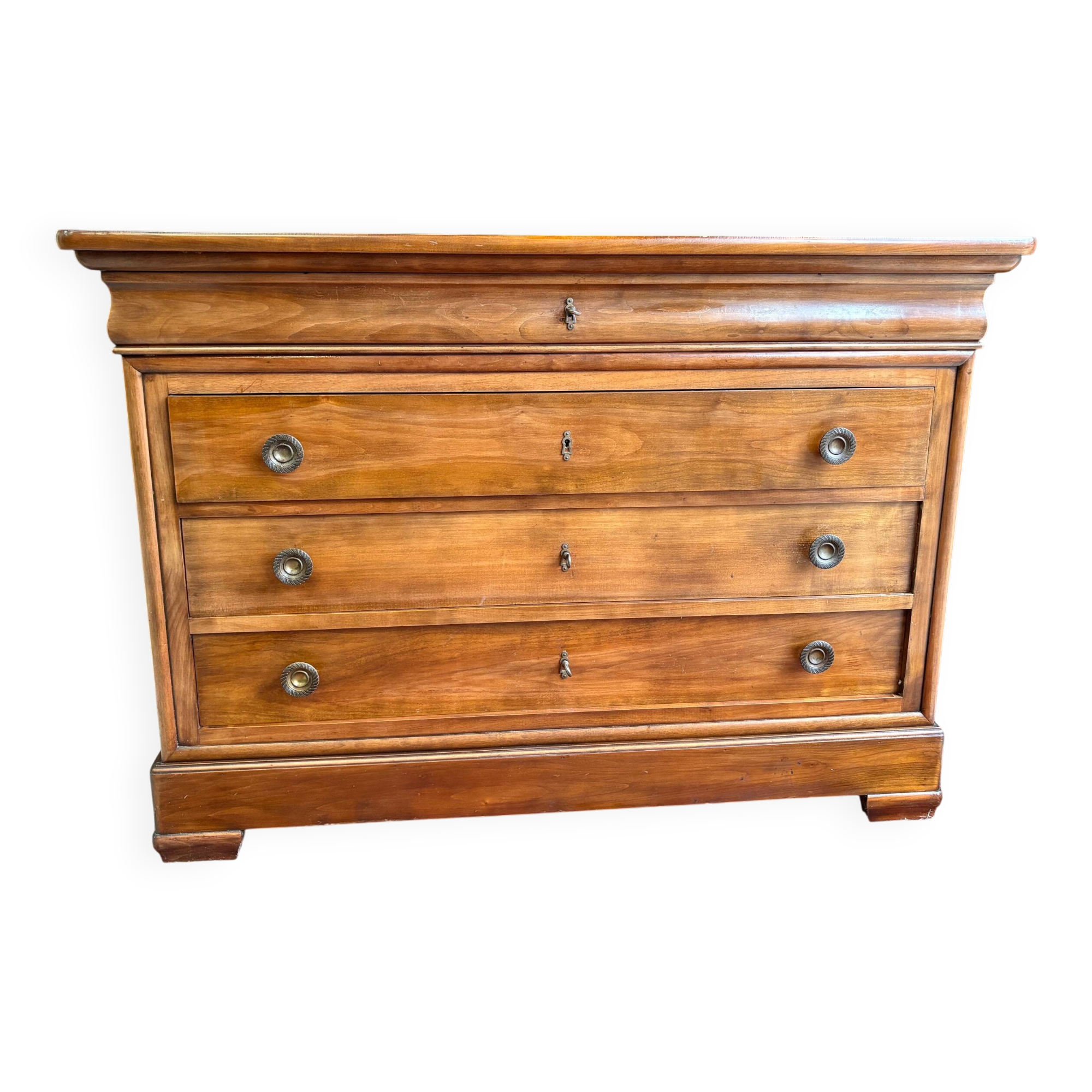 Commode style Louis-Philippe en bois massif