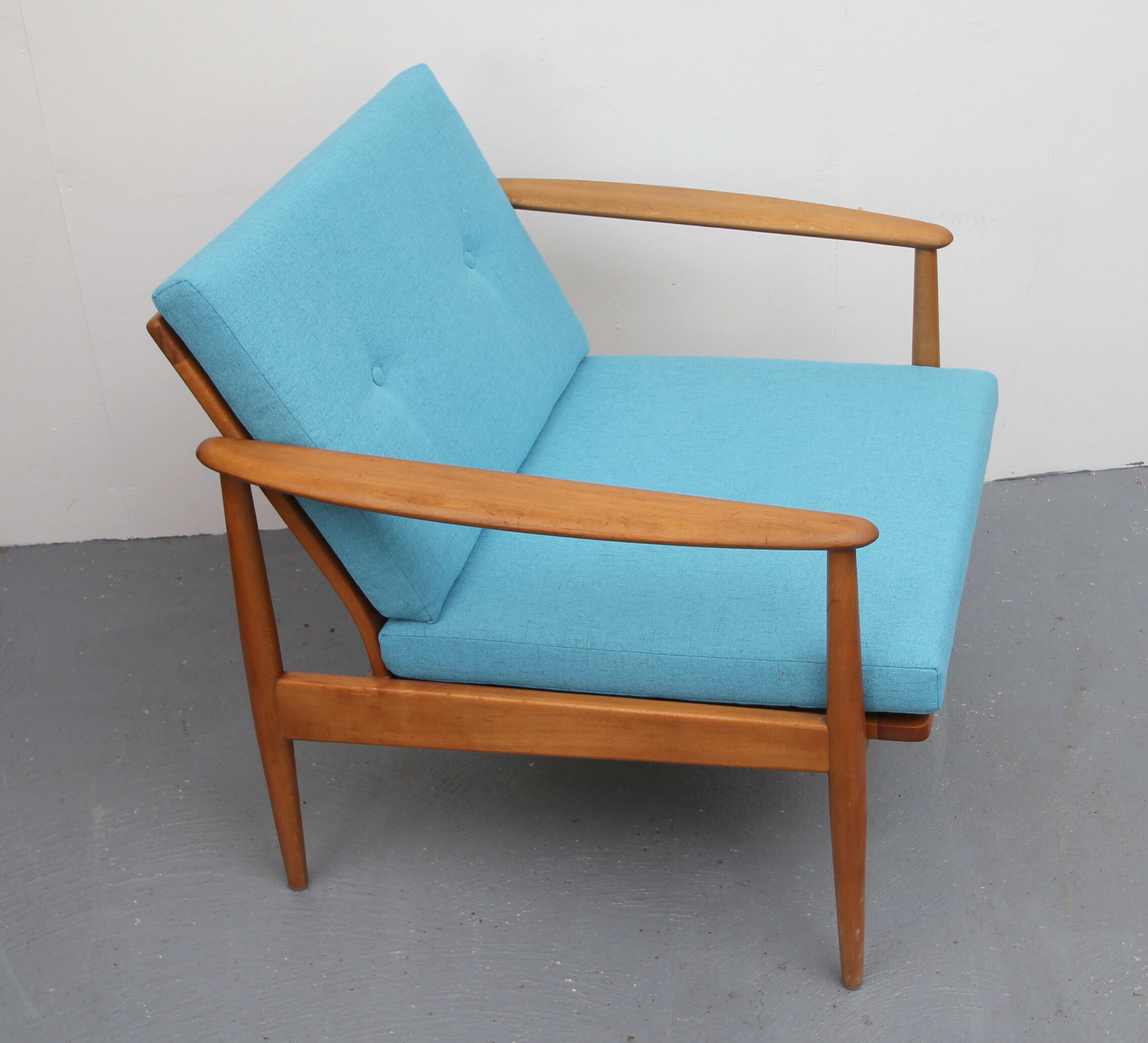 Armchair in light blue from the 1960s