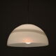 1970s glass hanging lamp by Leucos, Italy