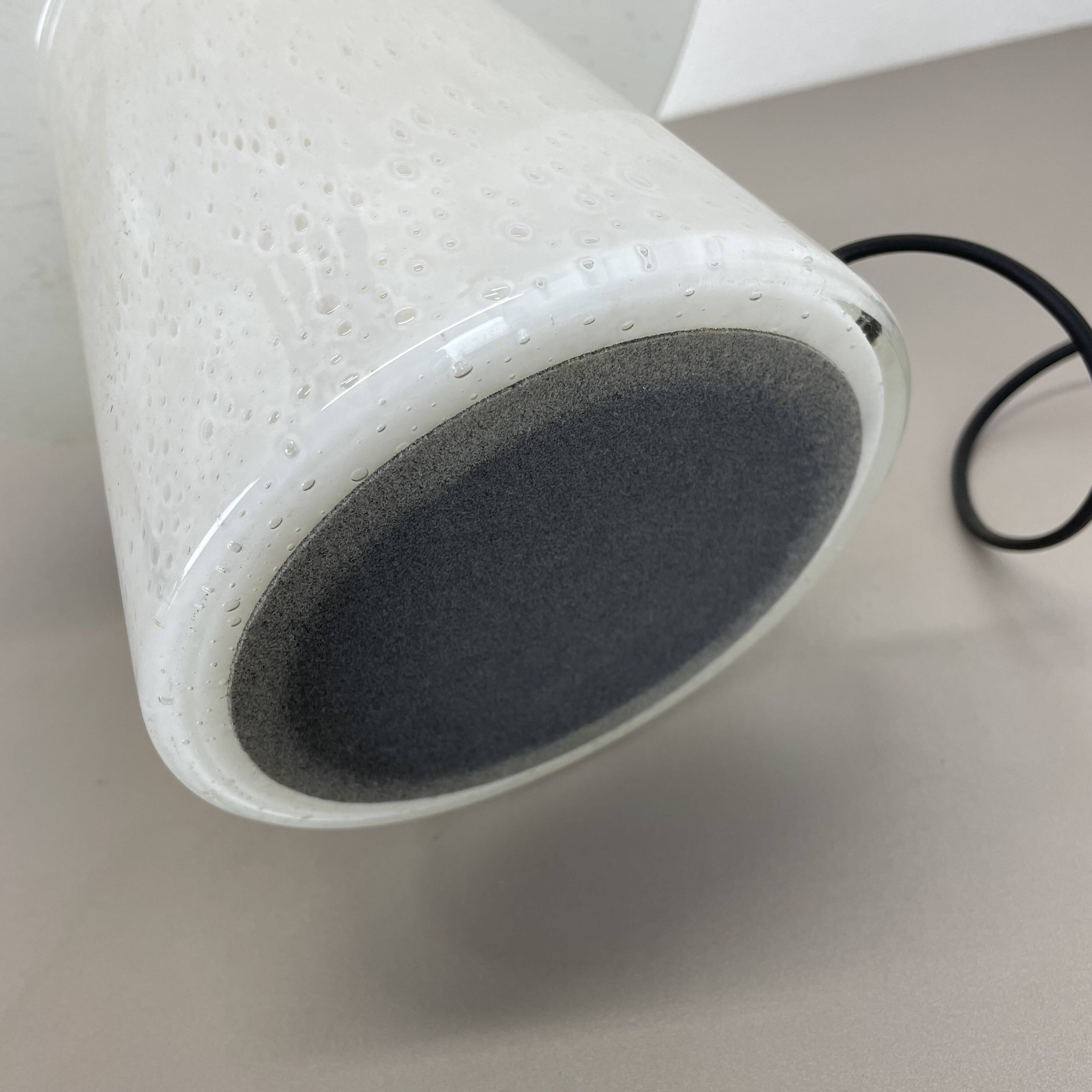 Large 36cm ufo glass table light made by glashütte limburg, germany, 1970s