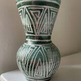 Rare small ceramic baluster vase by Robert Picault, Vallauris, circa 1950