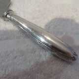 Christofle silver metal ice cream cutter shovel with oxidation ribbons