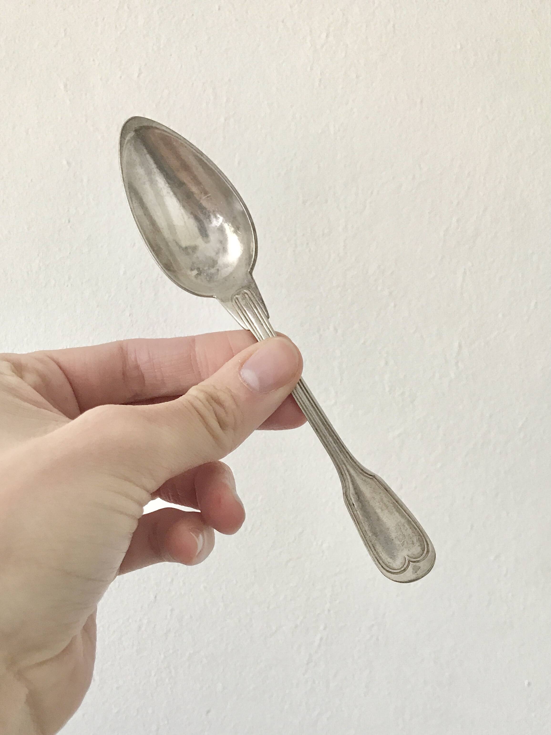 Set of 6 Christofle dessert spoons