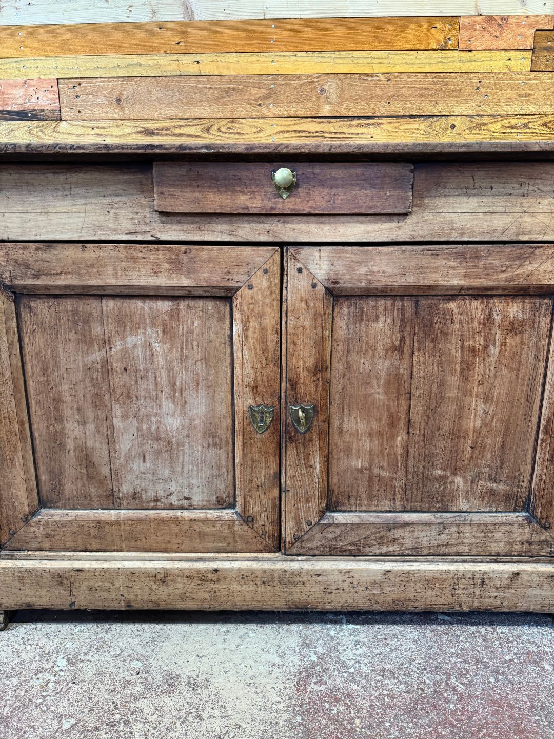 Antique buffet in solid cherry wood