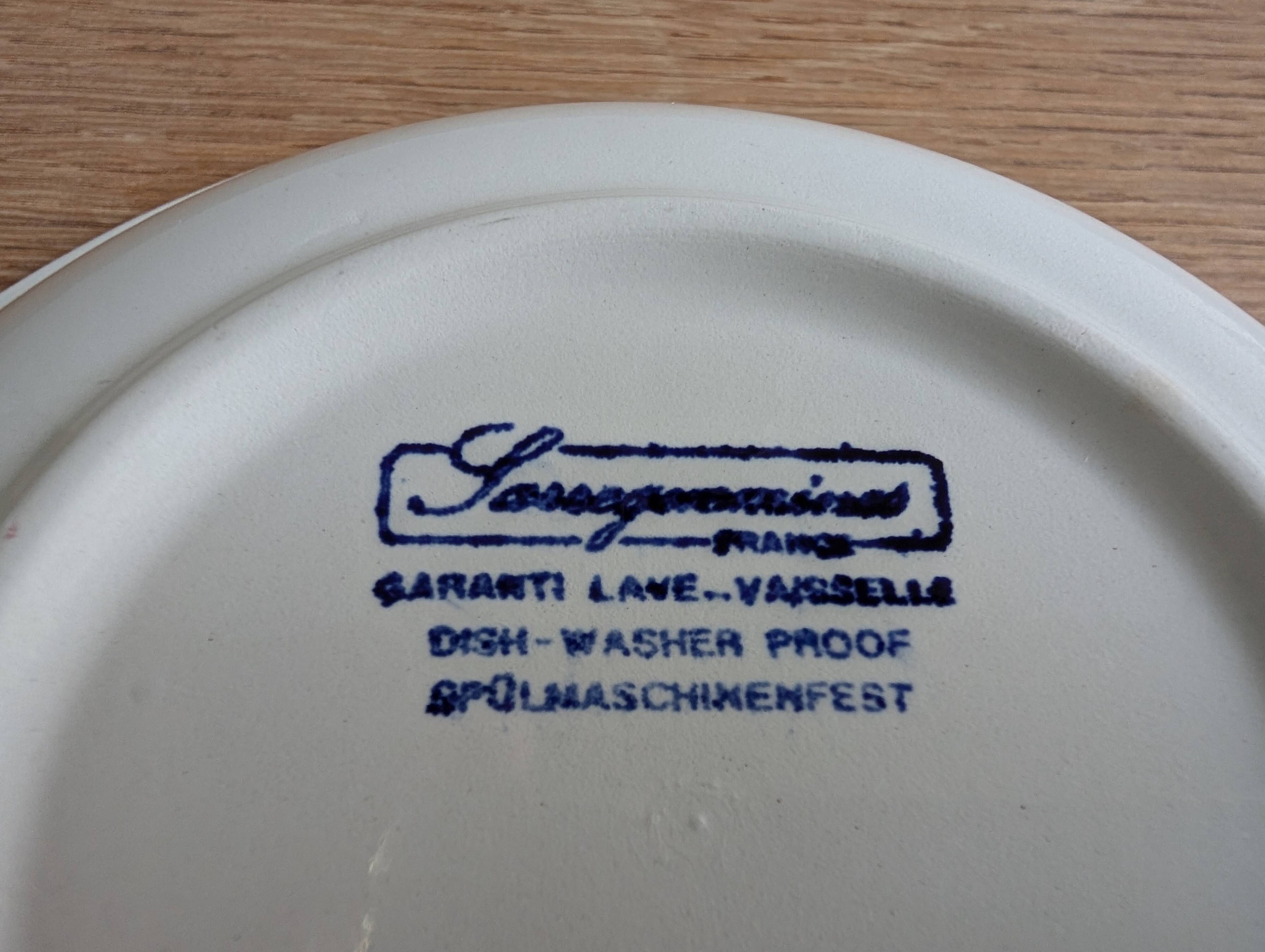 4 deep plates Sarreguemines