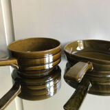 Toreboda Sweden 2 stoneware plates with handles