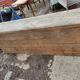 Ancien meuble casier d'atelier industriel en bois de sapin