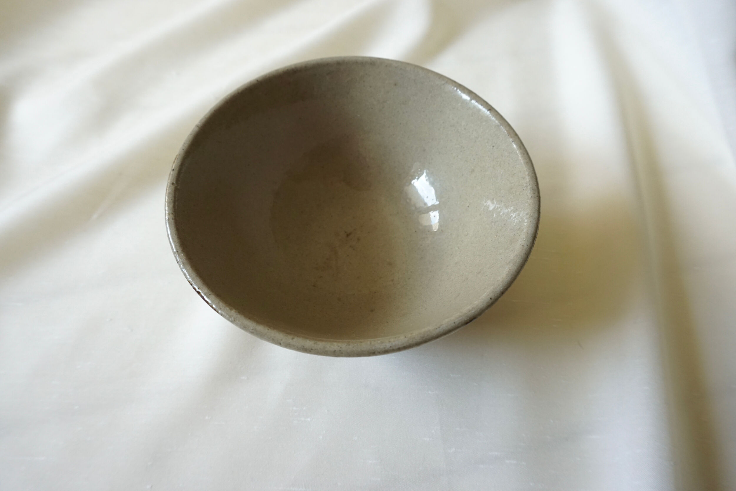 Striped sandstone bowl