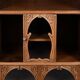 Rare Art Nouveau Light Walnut Display Cabinet – D