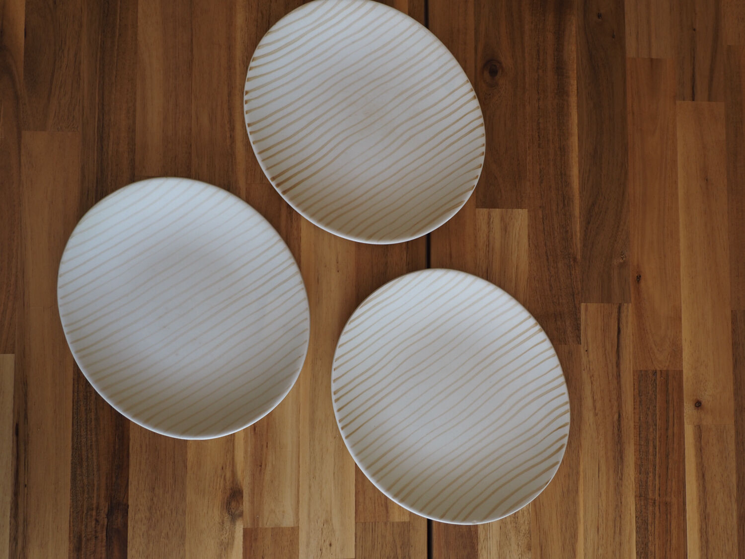 3 oval flat plates Salins model Jamaica (rare)