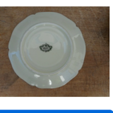 Lot of six cups porcelain limoges