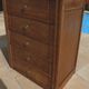 Antique upholsterer furniture with 3 drawers and a false drawer door – Completely restored