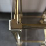 Brass side table, 1970s-1980s