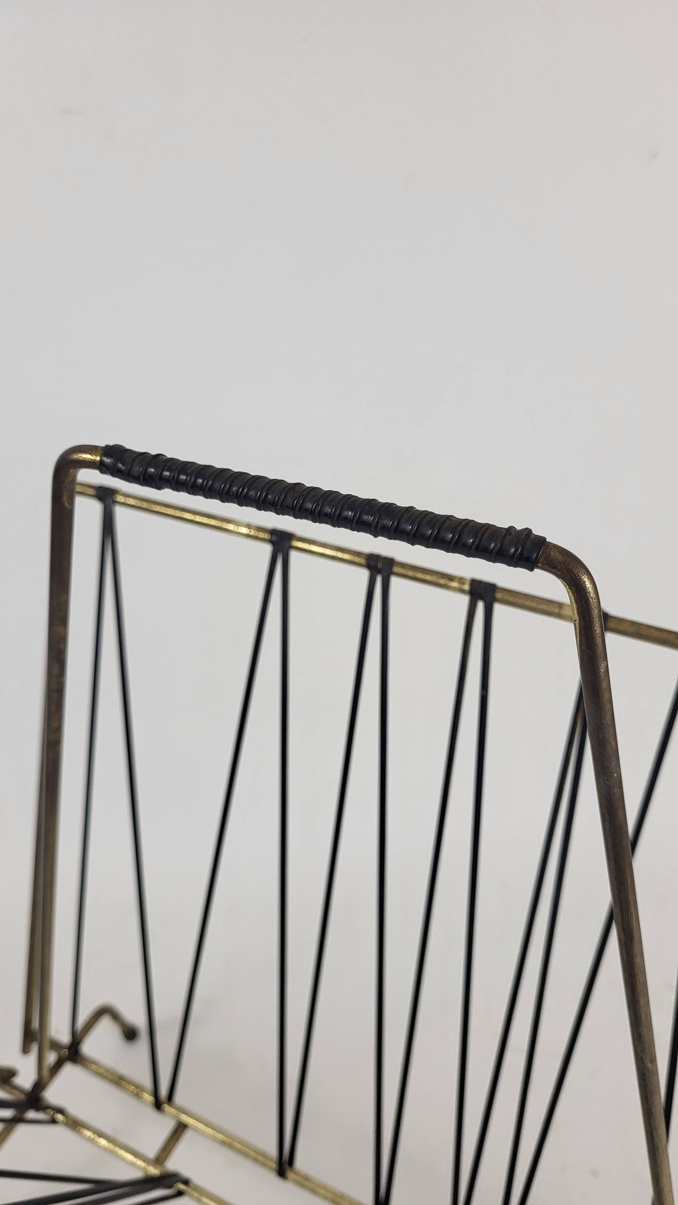 Porte revue scoubidou noir vintage